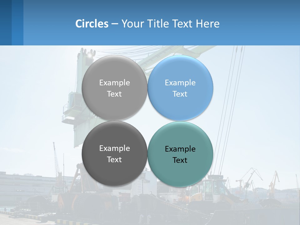 House Illustration Downtown PowerPoint Template