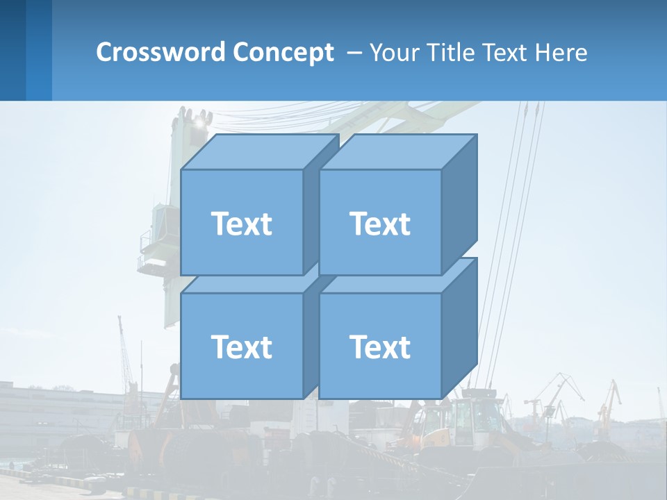 House Illustration Downtown PowerPoint Template
