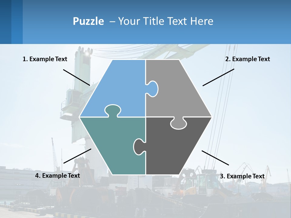 House Illustration Downtown PowerPoint Template