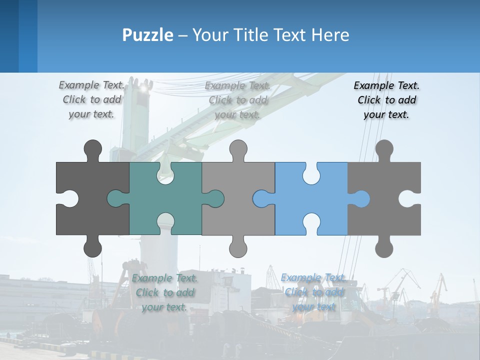 House Illustration Downtown PowerPoint Template