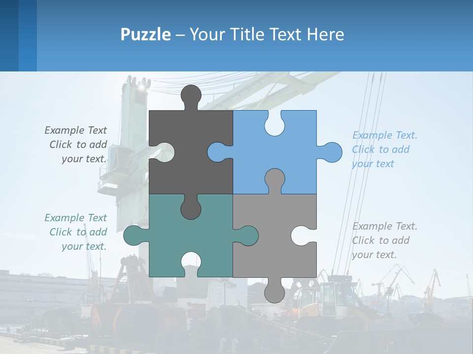 House Illustration Downtown PowerPoint Template