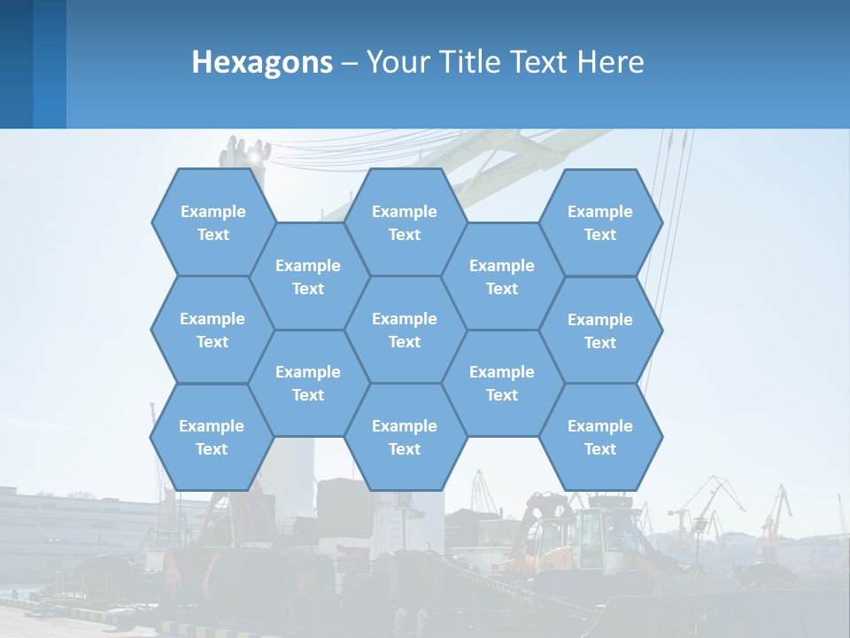 House Illustration Downtown PowerPoint Template