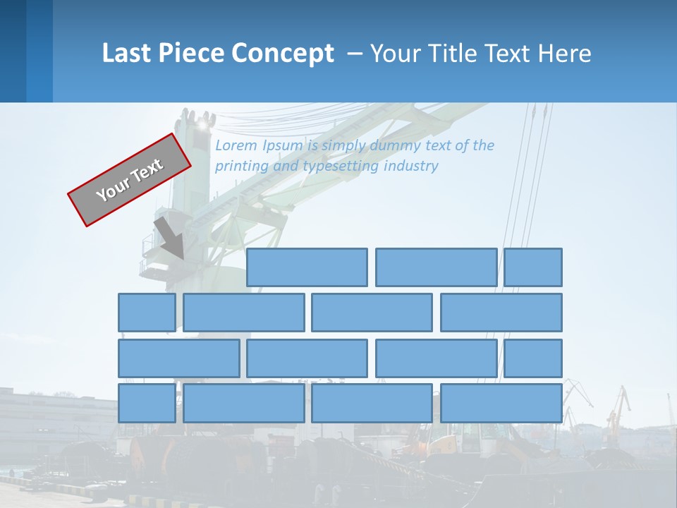 House Illustration Downtown PowerPoint Template