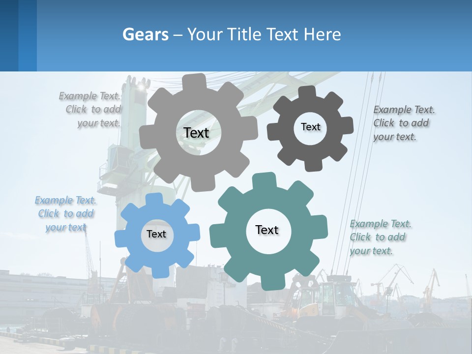 House Illustration Downtown PowerPoint Template