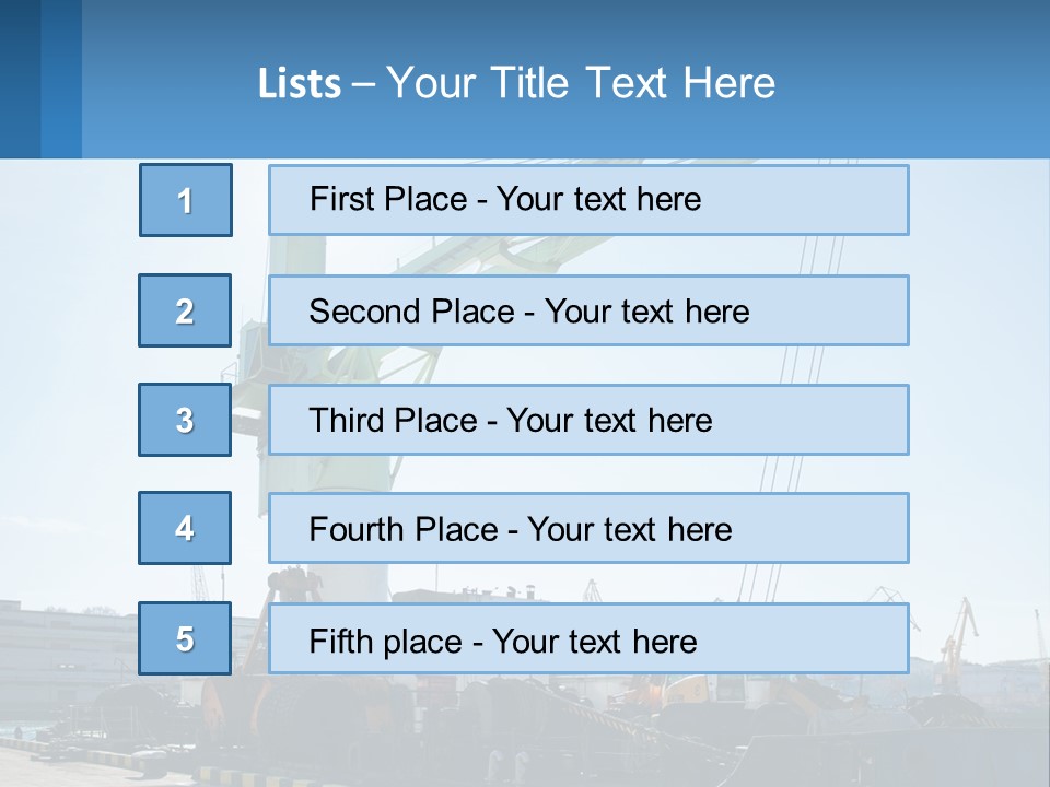 House Illustration Downtown PowerPoint Template
