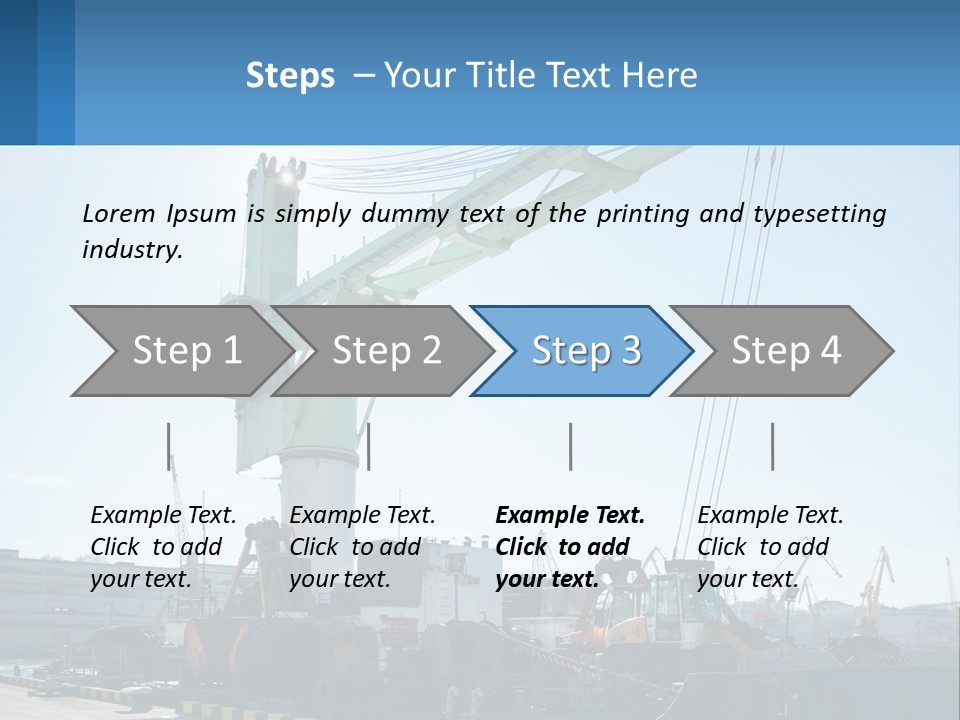 House Illustration Downtown PowerPoint Template