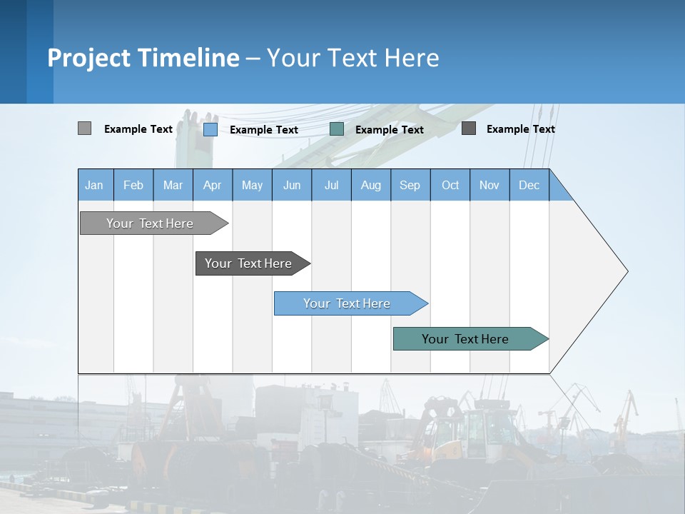 House Illustration Downtown PowerPoint Template