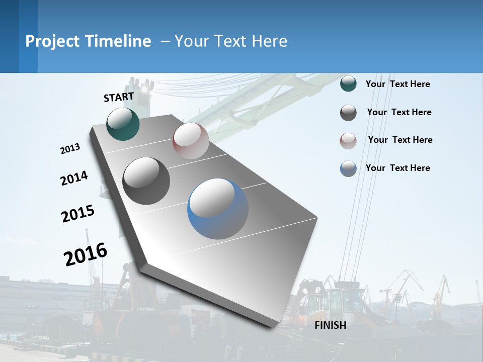 House Illustration Downtown PowerPoint Template