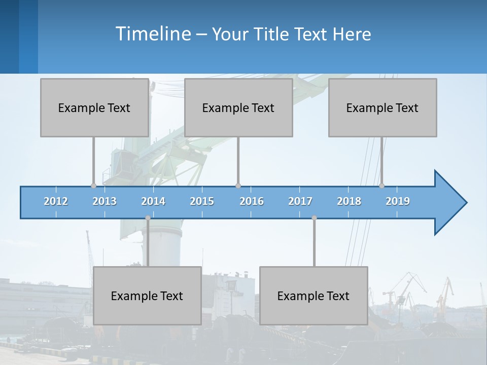 House Illustration Downtown PowerPoint Template