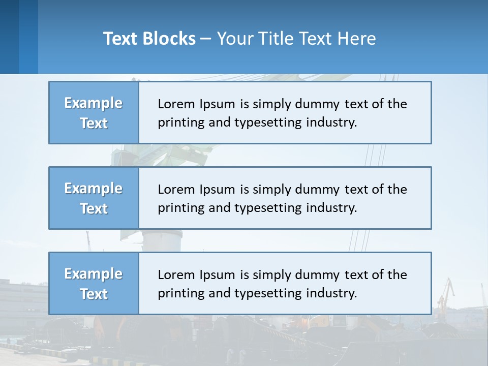 House Illustration Downtown PowerPoint Template