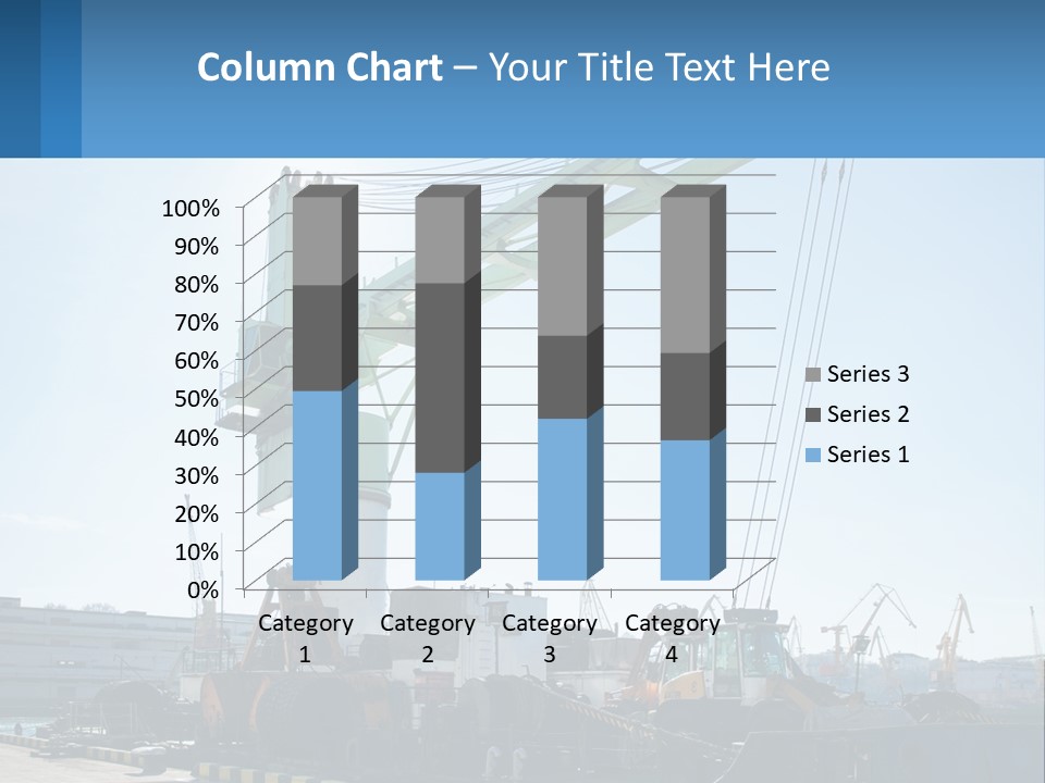 House Illustration Downtown PowerPoint Template