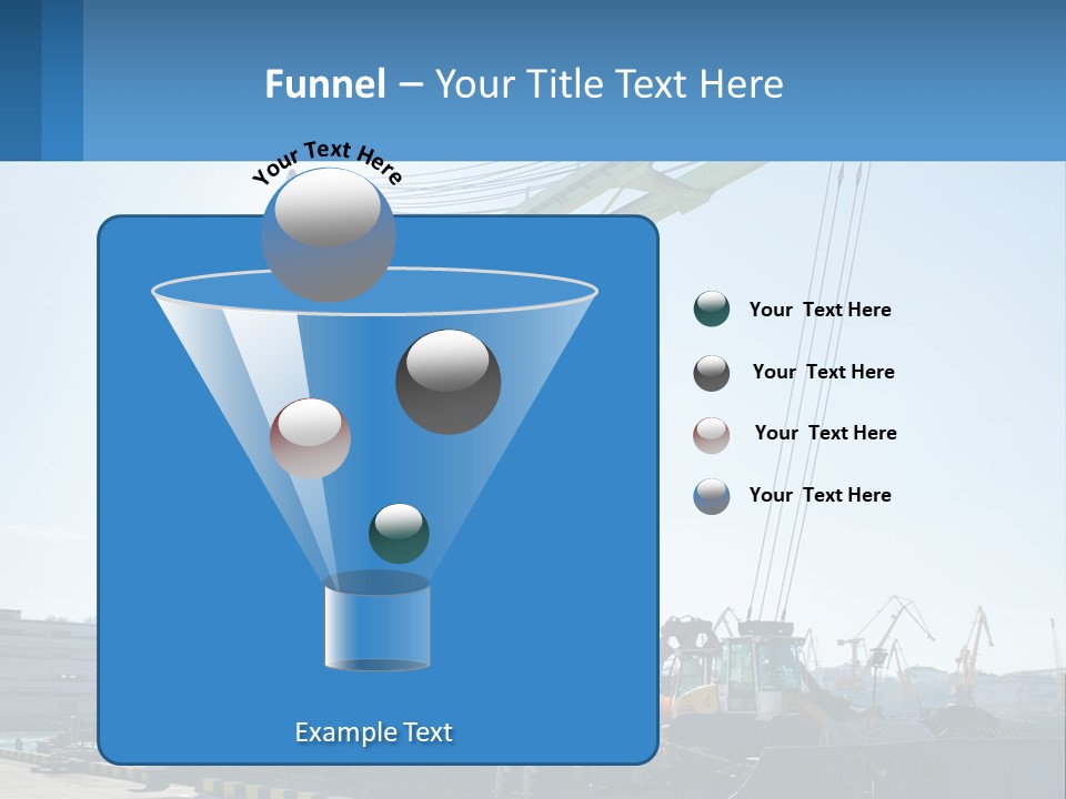 House Illustration Downtown PowerPoint Template