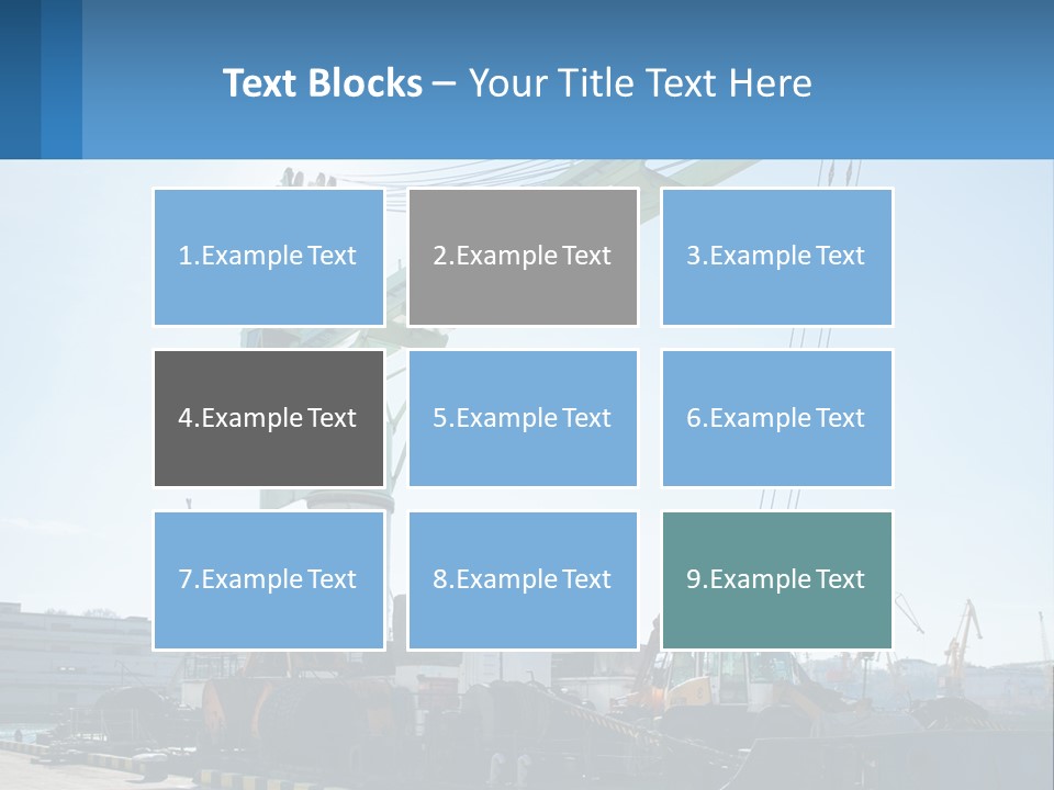 House Illustration Downtown PowerPoint Template