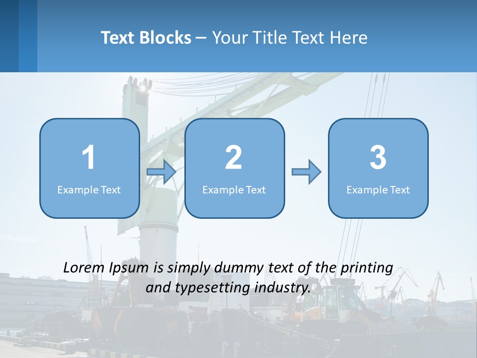 House Illustration Downtown PowerPoint Template