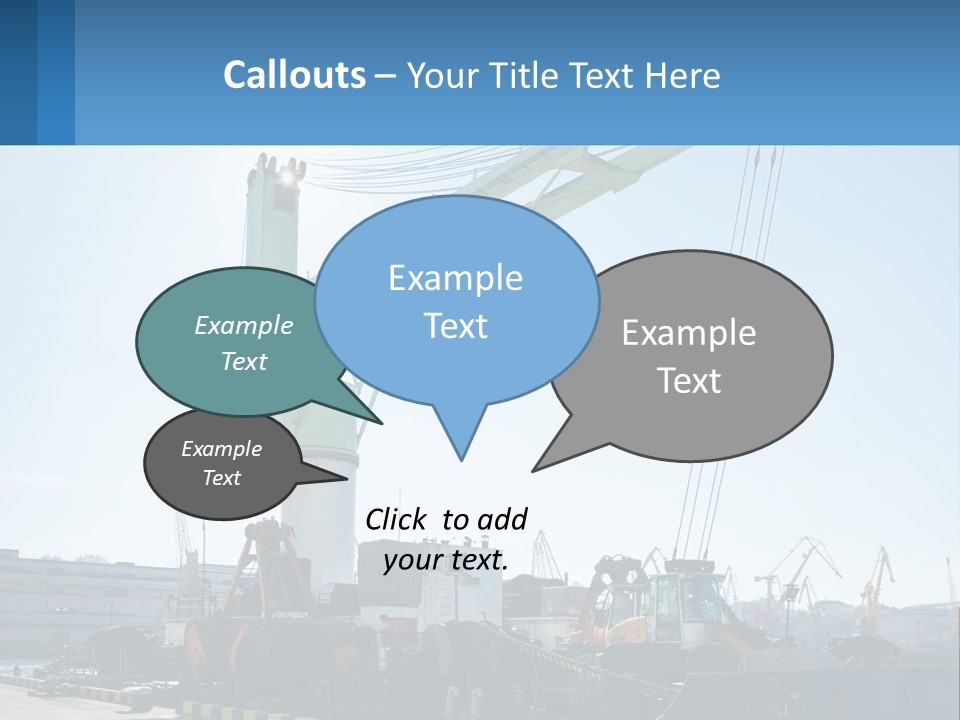 House Illustration Downtown PowerPoint Template