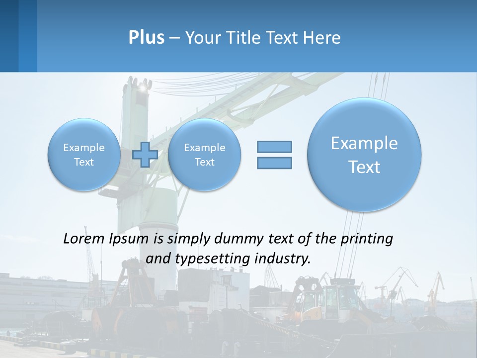 House Illustration Downtown PowerPoint Template