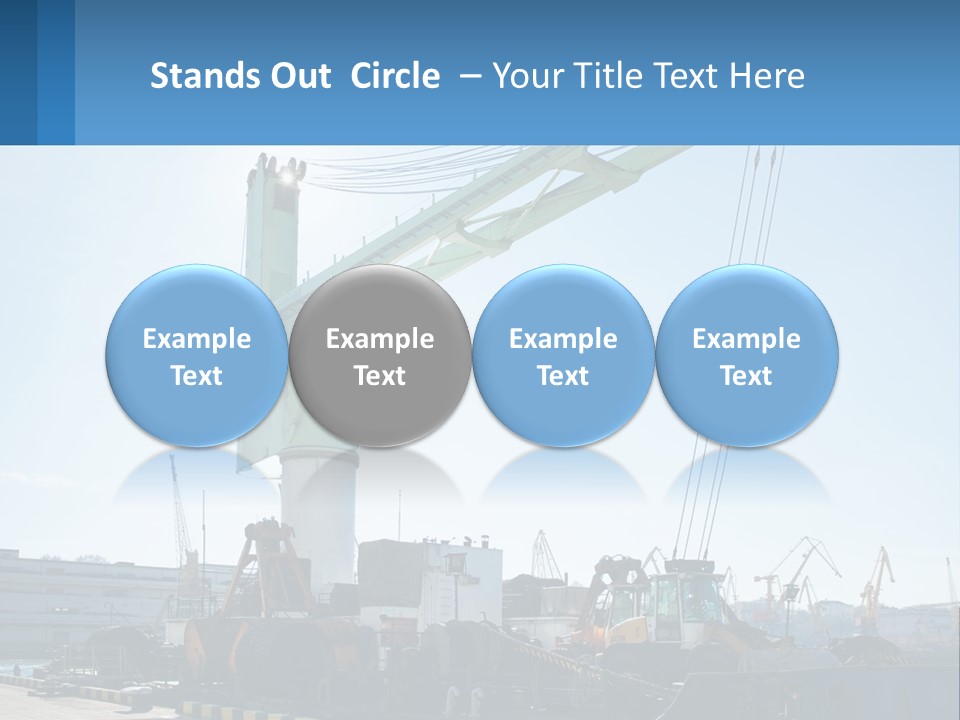 House Illustration Downtown PowerPoint Template