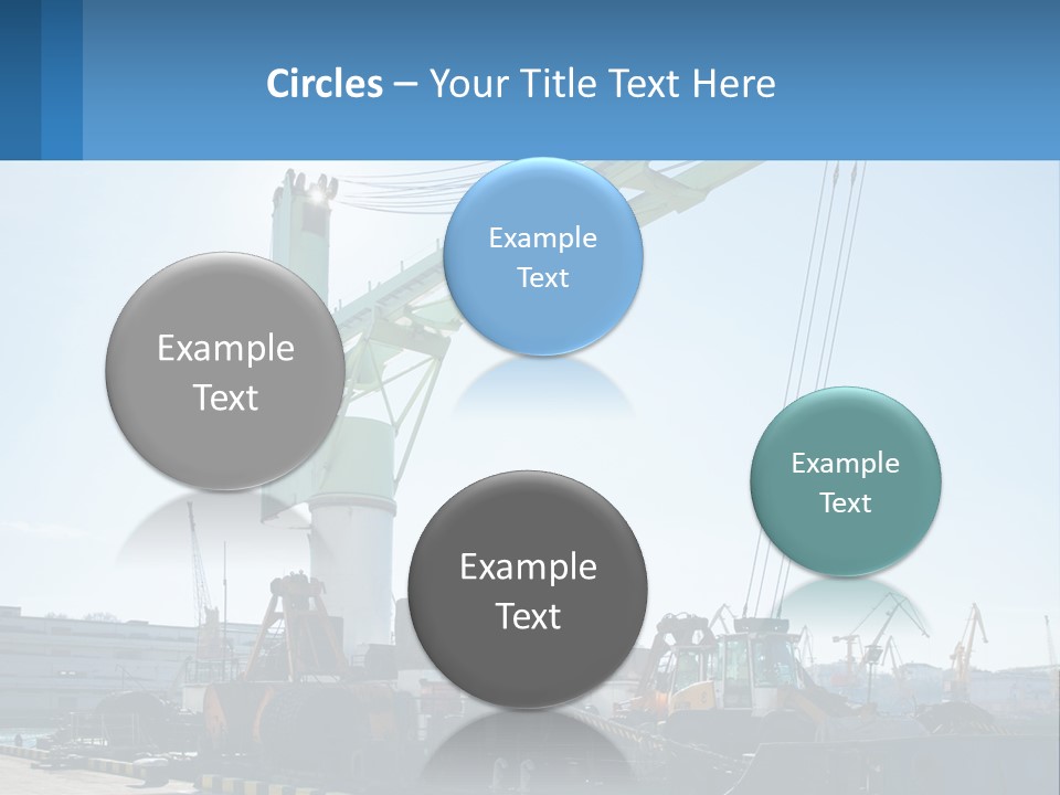 House Illustration Downtown PowerPoint Template