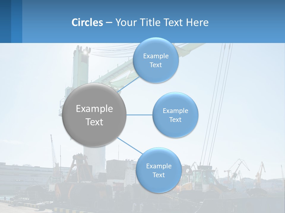 House Illustration Downtown PowerPoint Template