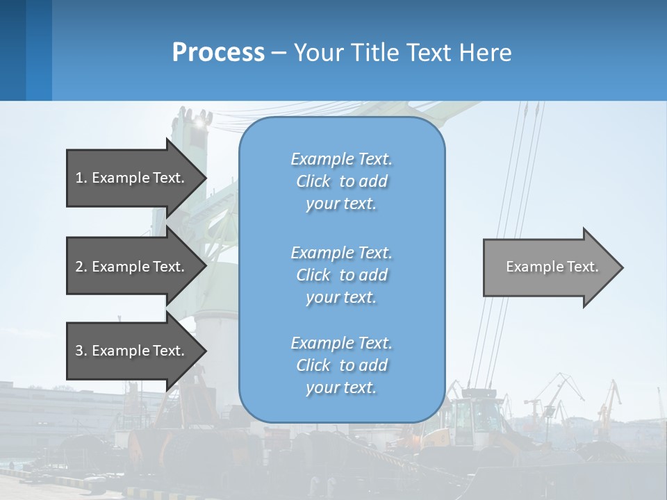 House Illustration Downtown PowerPoint Template