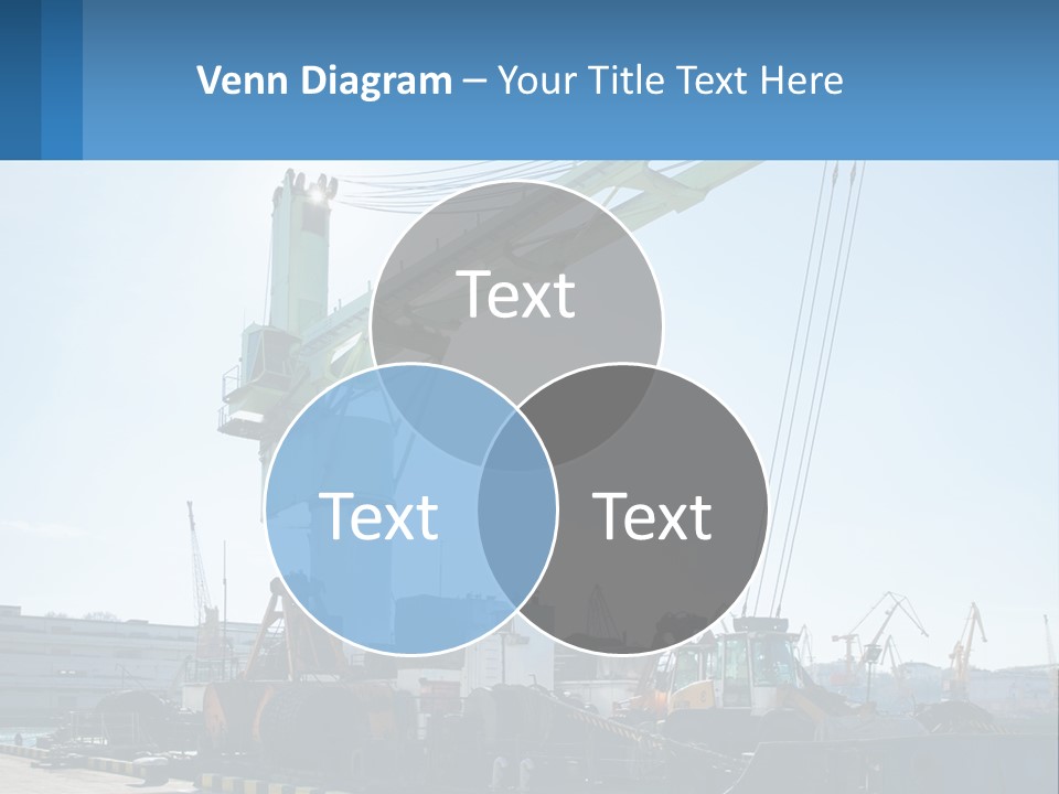 House Illustration Downtown PowerPoint Template