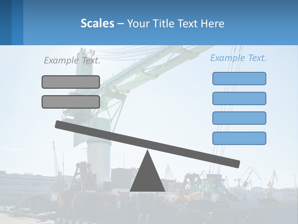 House Illustration Downtown PowerPoint Template