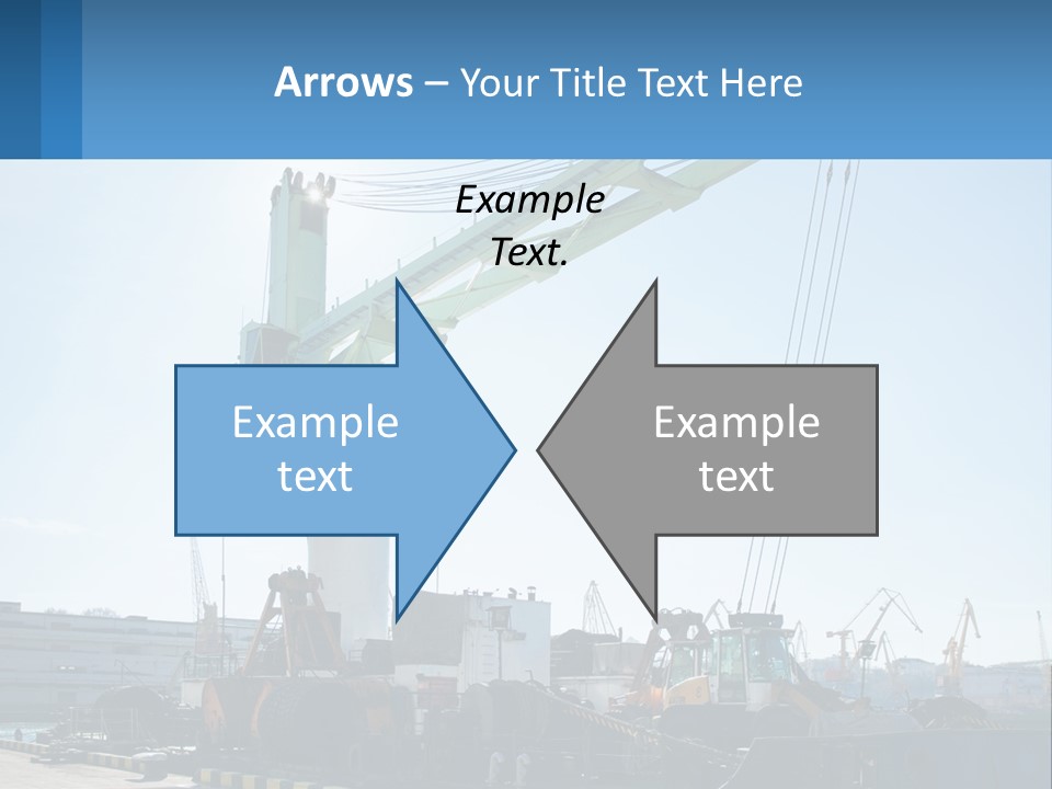 House Illustration Downtown PowerPoint Template