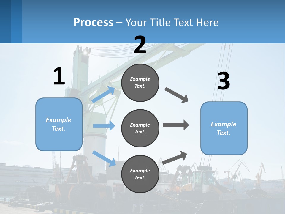 House Illustration Downtown PowerPoint Template