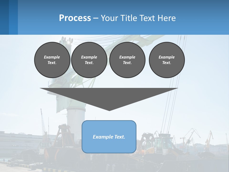House Illustration Downtown PowerPoint Template
