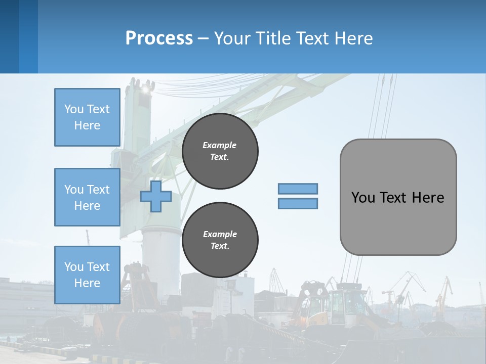 House Illustration Downtown PowerPoint Template