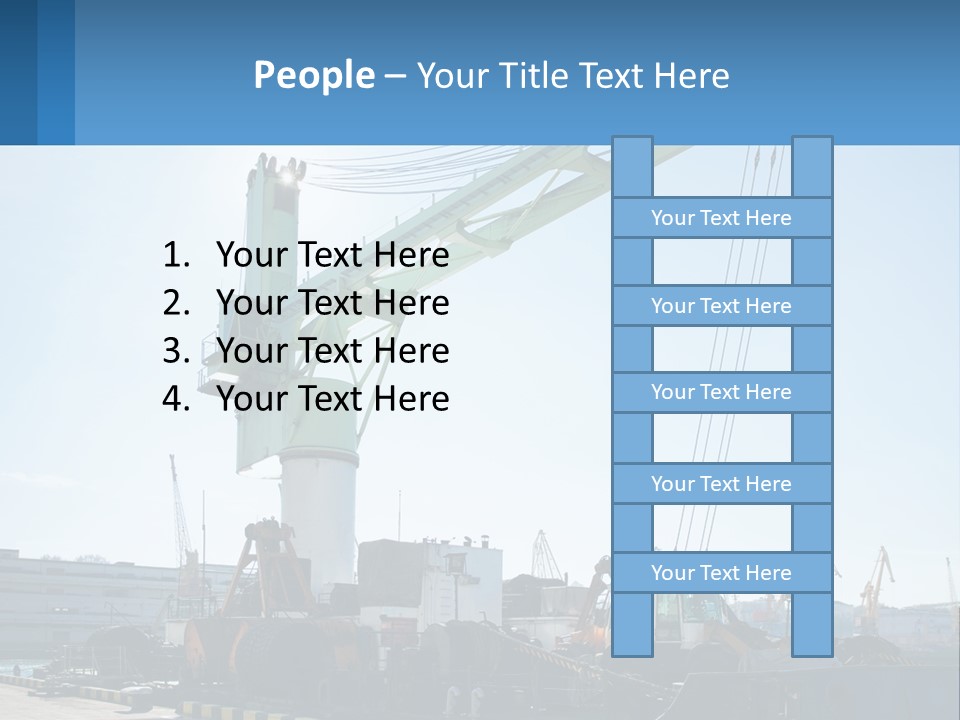 House Illustration Downtown PowerPoint Template