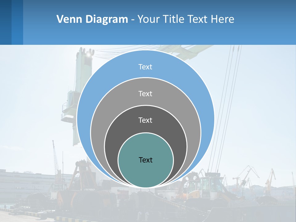 House Illustration Downtown PowerPoint Template