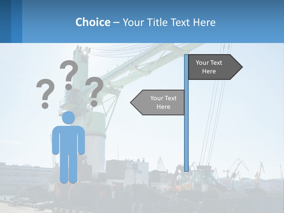 House Illustration Downtown PowerPoint Template