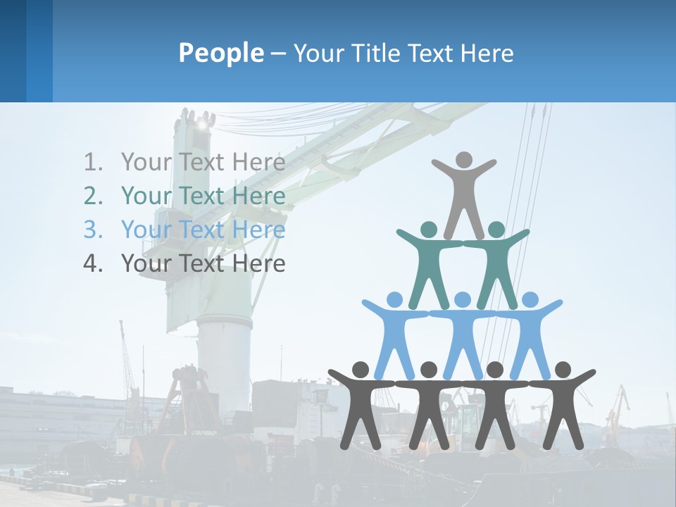 House Illustration Downtown PowerPoint Template