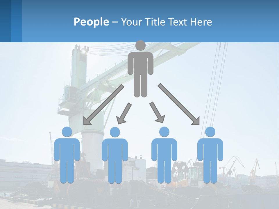 House Illustration Downtown PowerPoint Template