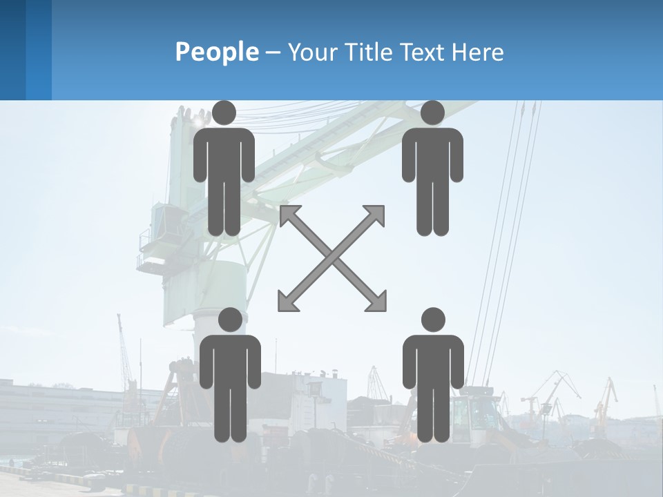 House Illustration Downtown PowerPoint Template