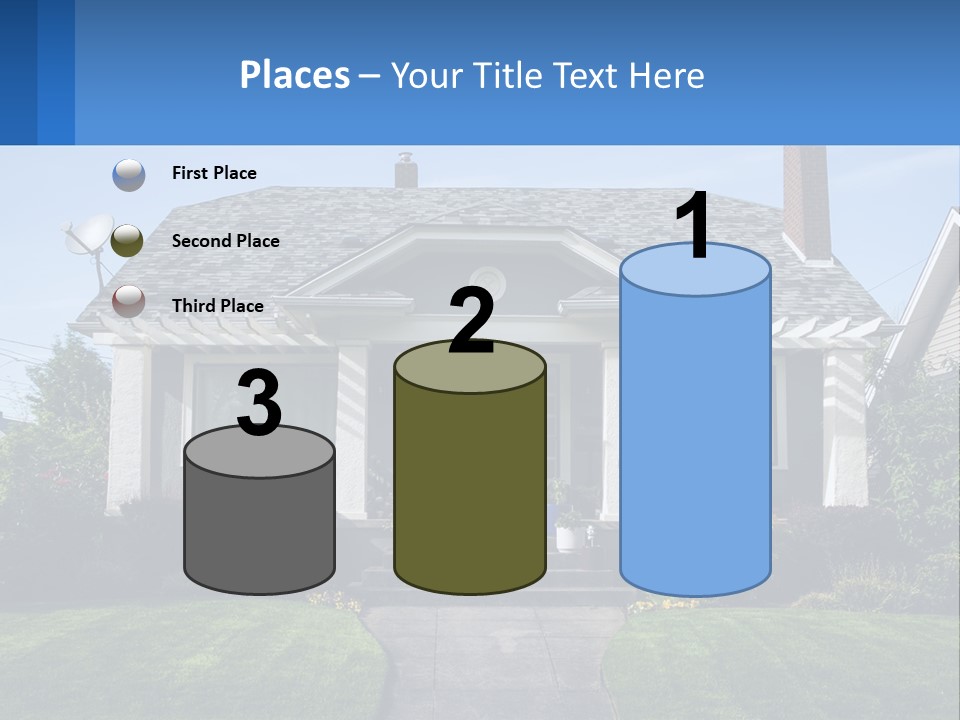 Globe Black House PowerPoint Template