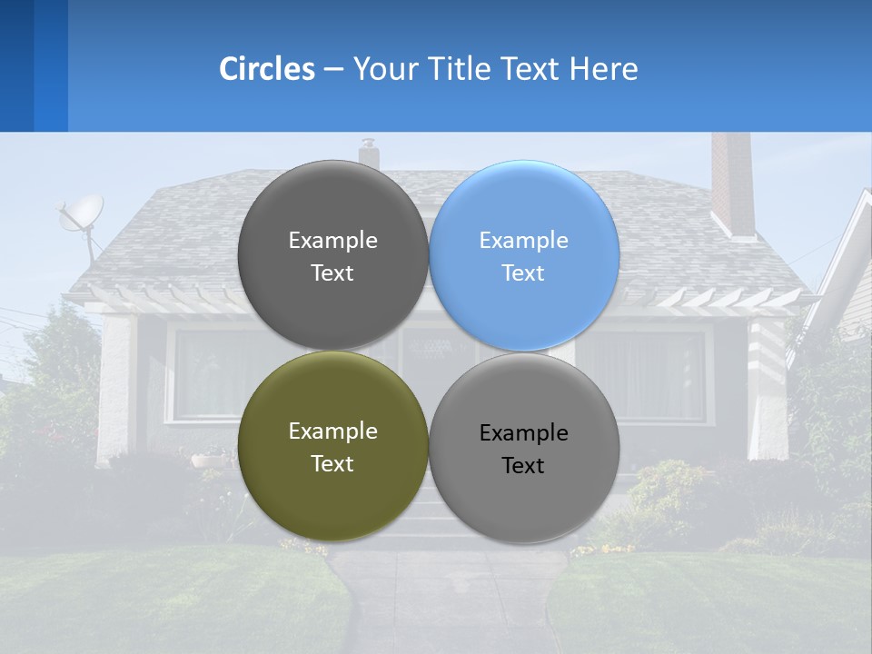 Globe Black House PowerPoint Template
