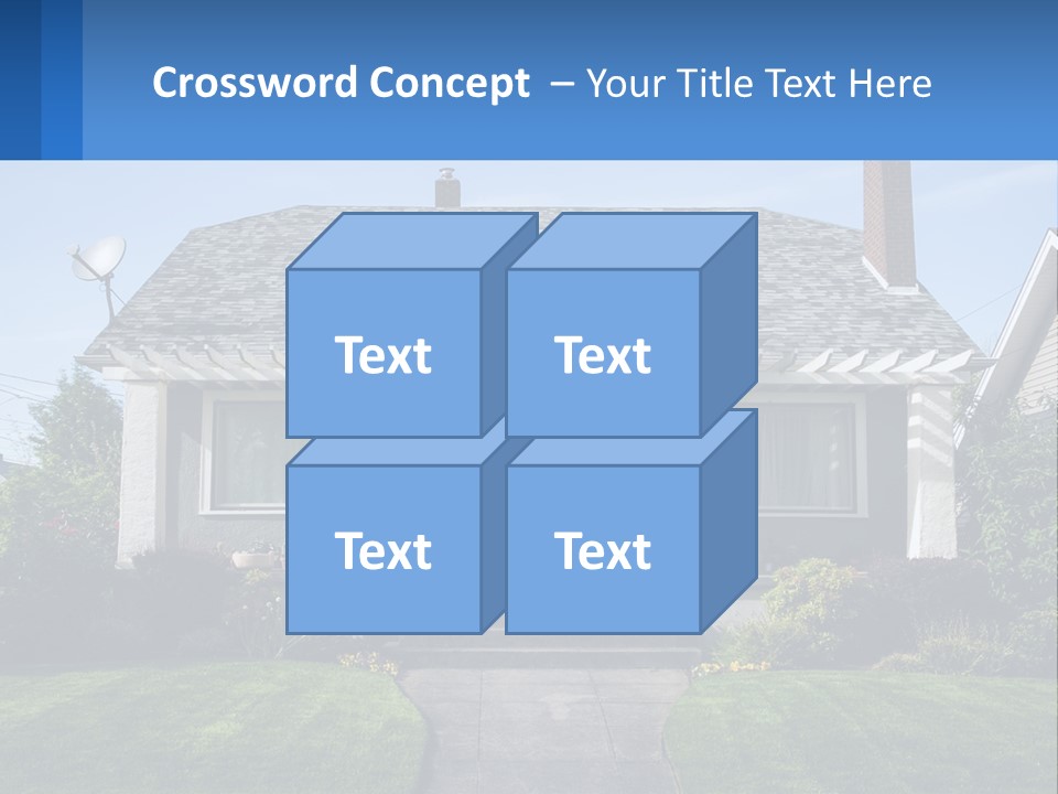 Globe Black House PowerPoint Template