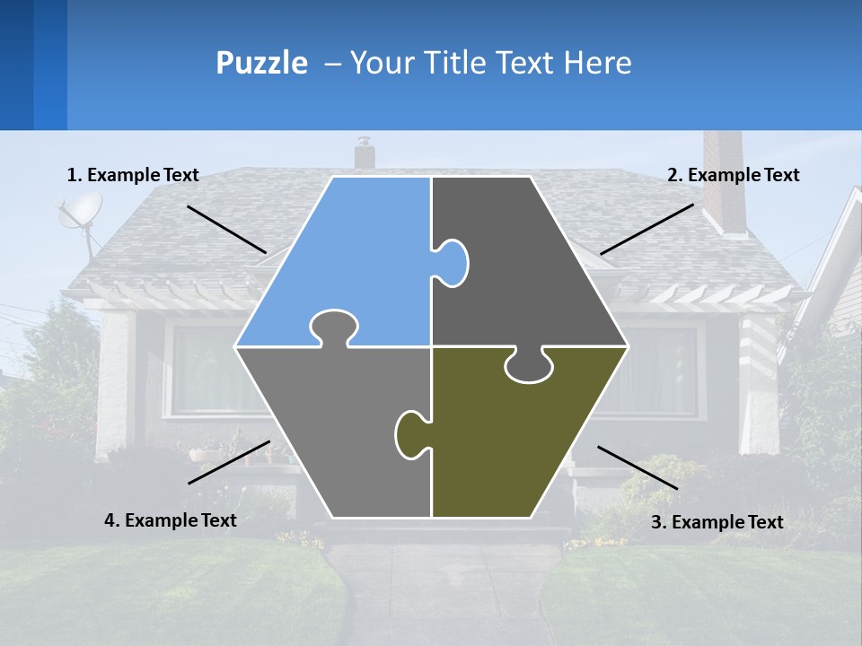 Globe Black House PowerPoint Template
