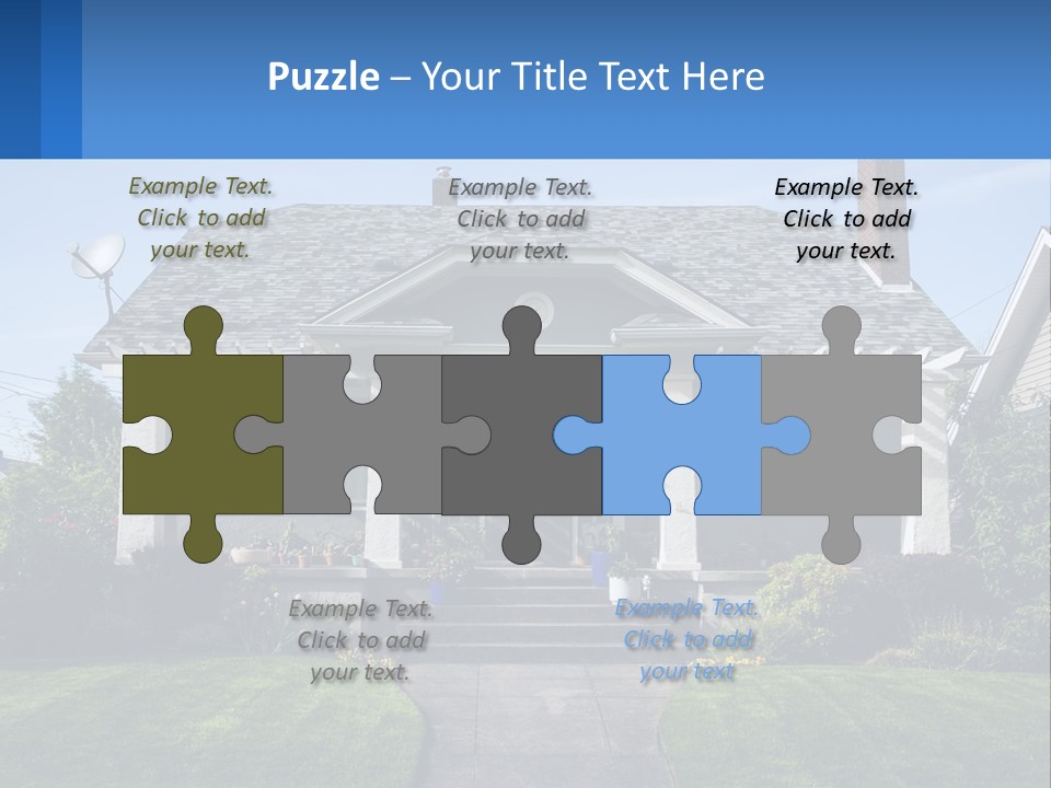 Globe Black House PowerPoint Template