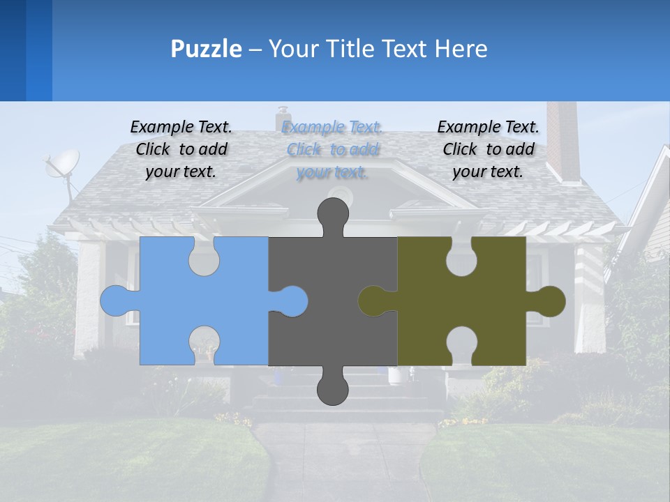 Globe Black House PowerPoint Template