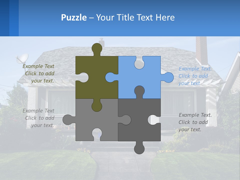 Globe Black House PowerPoint Template