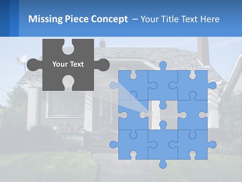 Globe Black House PowerPoint Template