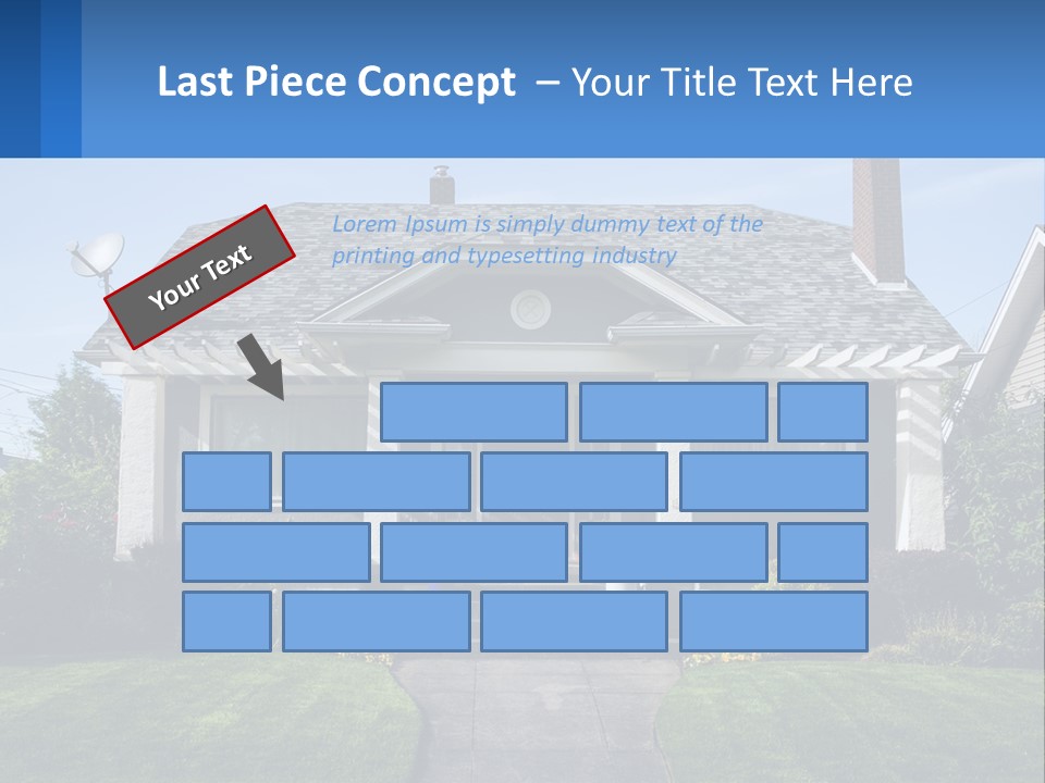 Globe Black House PowerPoint Template