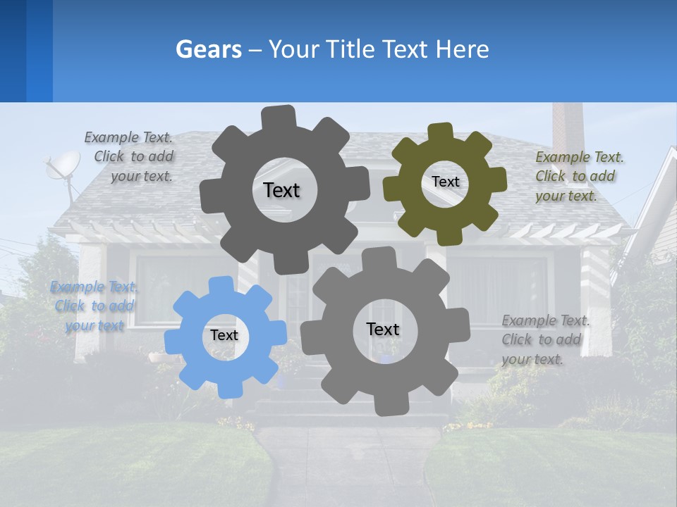 Globe Black House PowerPoint Template