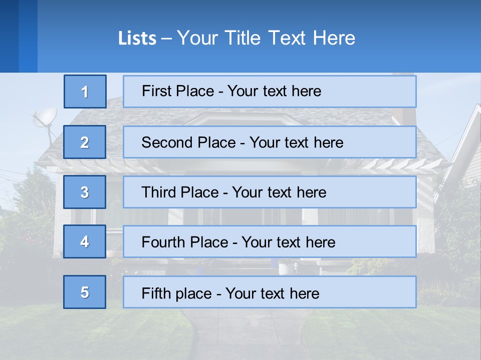 Globe Black House PowerPoint Template