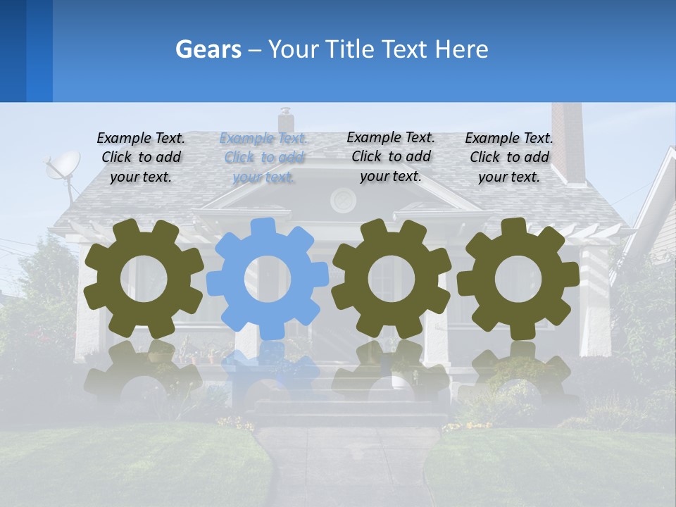 Globe Black House PowerPoint Template