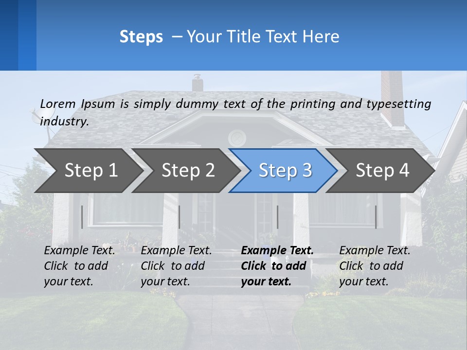 Globe Black House PowerPoint Template