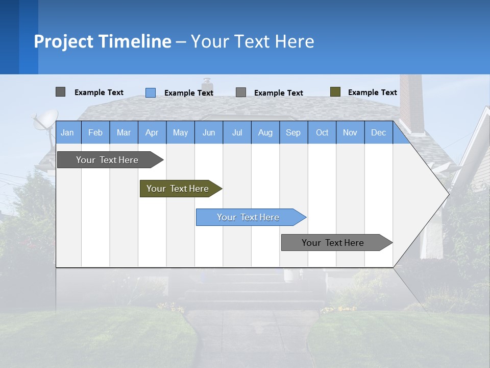 Globe Black House PowerPoint Template